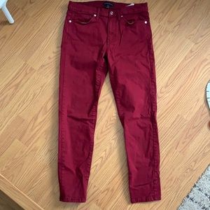 Burgundy Banana Relublic Jeans, sz 28